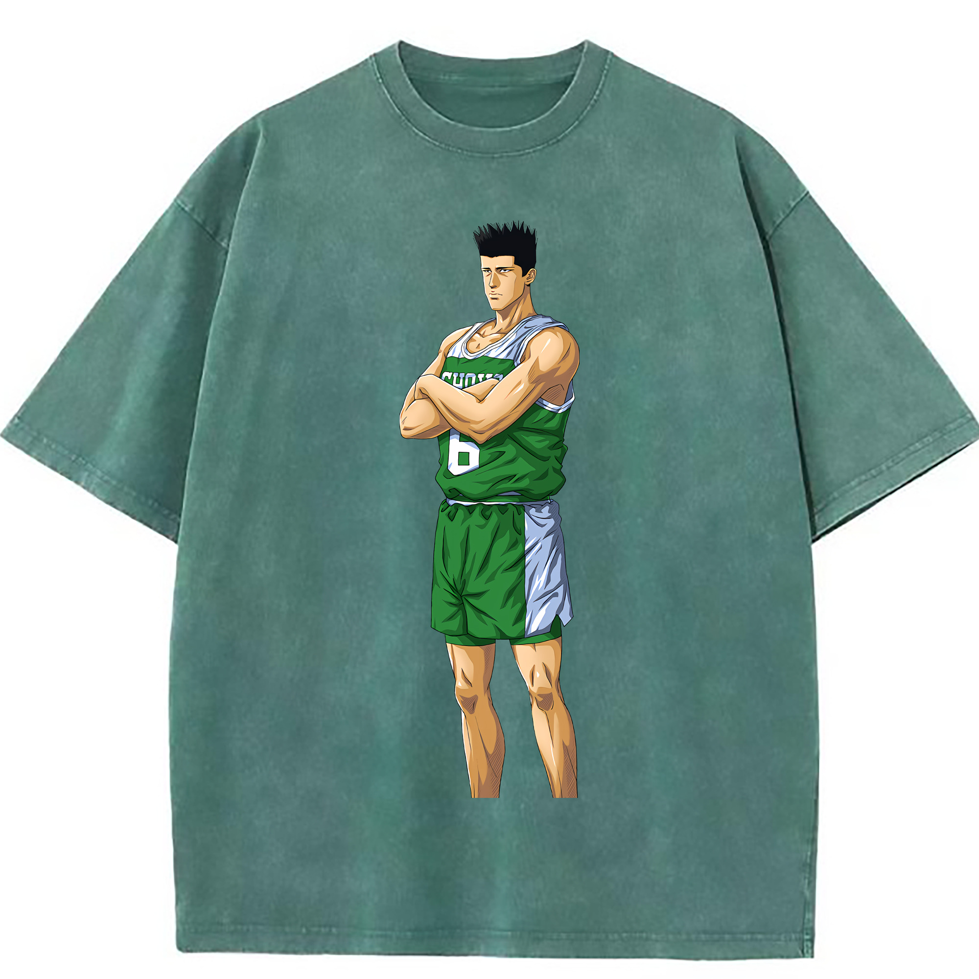 （画像用） SLAM DUNK／スラムダンク 綿100% ヴィンテージ風 半袖Tシャツ（フロントプリント）